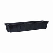 Root & Vessel Poly-Pro Flower Box / Liner, Black, 30"