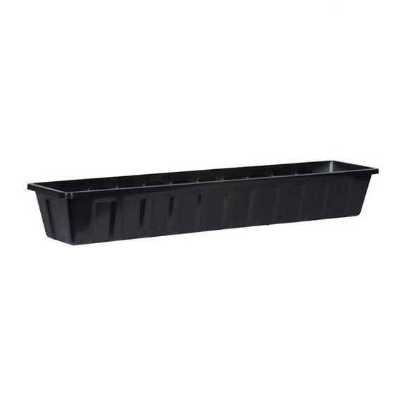 Root & Vessel Poly-Pro Flower Box / Liner, Black, 36"