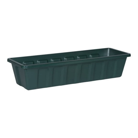 Root & Vessel Poly-Pro Flower Box / Liner, Green, 24"