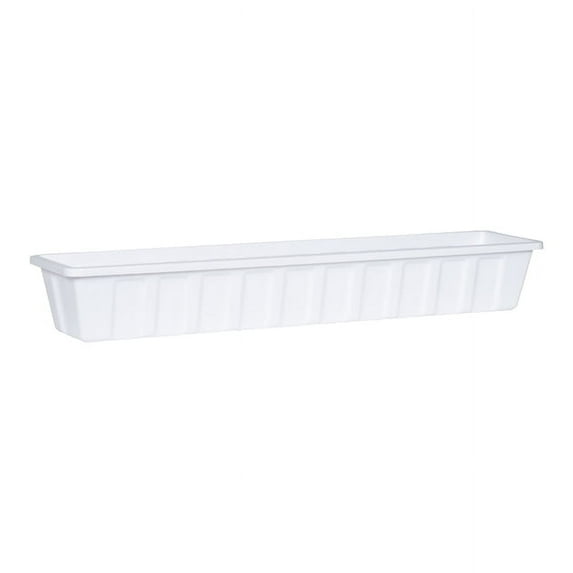 Root & Vessel Poly-Pro Flower Box / Liner, White, 36"