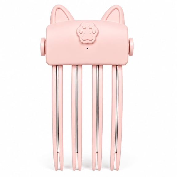 Root Volumizing Heating Comb, Hair Volume Wireless Heated Comb, 3-minute Root Lift, 4 Anti-slip Heating Teeth, Cat-ear Design, 7.2 in, Travel-friendly
