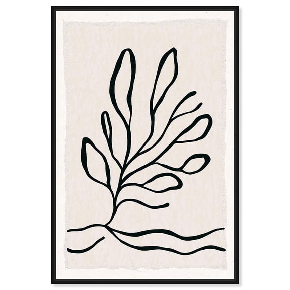 Root and Paw Canvas Print Minimalist Wall Art by Art Remedy, Black Frame, 10 x 15