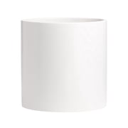 Root and Stock Brea Round Cylinder 12" Planter - White