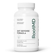 RootMD DHT Blocker Supplement for Hair Loss & Hair Growth, Saw Palmetto & Pumpkin Seed Oil, Hair Surgeon Formulated for Thinning Hair in Men and Women, 60 Capsules, 30-Day Supply