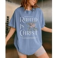 thumbnail image 1 of Rooted In Christ Christian Tshirt, Faith Based Shirt Christian Merch Womens Shirts Scripture Shirt Bible Verse T Shirt Gifts, 1 of 5