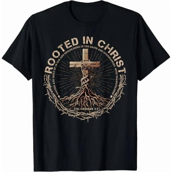 Rooted In Christ Jesus Cross Available Christian Graphic Design For ...