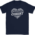 thumbnail image 1 of Rooted In Christ T-Shirt Christian Bible Jesus God Praise Worship Tee - Navy, S, 1 of 1