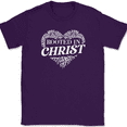 thumbnail image 1 of Rooted In Christ T-Shirt Christian Bible Jesus God Praise Worship Tee - Purple, XL, 1 of 1