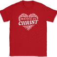 thumbnail image 1 of Rooted In Christ T-Shirt Christian Bible Jesus God Praise Worship Tee - Red, 4XL, 1 of 1