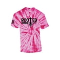 thumbnail image 1 of Rooted In Christ Tree Roots Mens Christian Short Sleeve T-shirt Graphic Tee Graphic Tee-Pink Tie Dye-large, 1 of 4