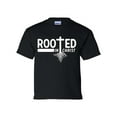 thumbnail image 1 of Rooted In Christ Youth Kids Christian T-shirt Graphic Tee Graphic Tee-Black-large, 1 of 4