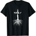 thumbnail image 1 of Rooted In Christ product Religious Christian Cross T-Shirt, 1 of 4