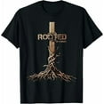 thumbnail image 1 of Rooted in Christ Shirt, Jesus Shirts, Christian Cross T-Shirt, 1 of 6