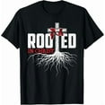 thumbnail image 1 of Rooted in Christ Shirt, Jesus Shirts, Christian Cross T-Shirt, 1 of 6