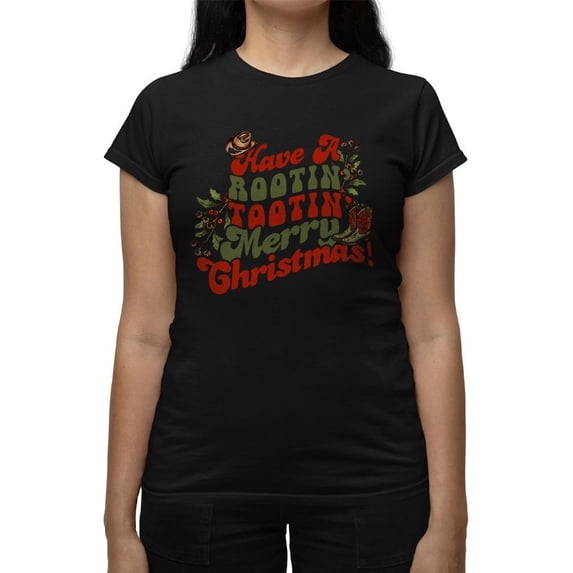 Rootin' Tootin' Merry Christmas Tee T-shirt Women's