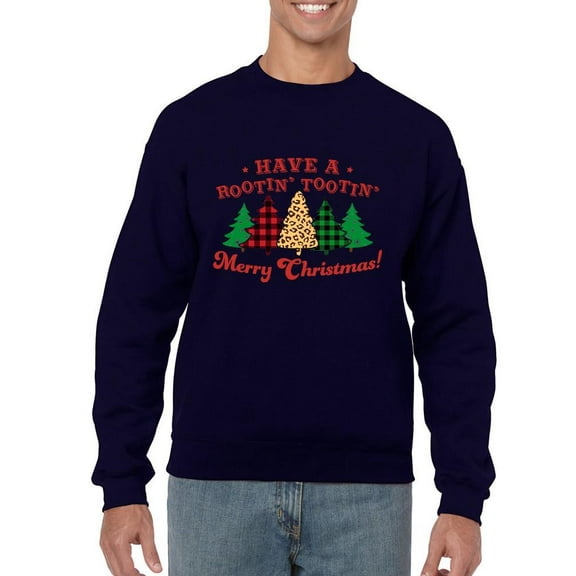 Rootin' Tootin' Xmas Fun Holiday Men's Sweatshirt