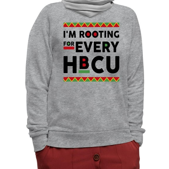 Rooting For Every Hbcu Sweatshirt Women -Smartprints Designs, Female x-Large