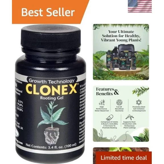 Rooting Gel - High-Performance Rooting Compound for Plant Cuttings, Contains ...