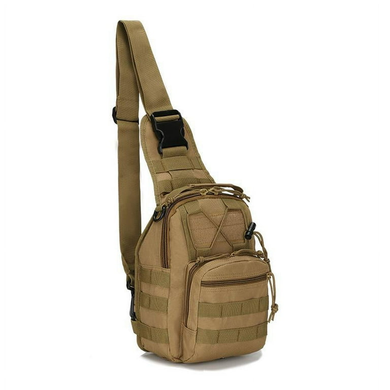 Rootless Sling Bag Khaki Desert Storm Hiking Camping Travel