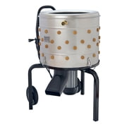 Roots & Harvest Poultry Plucker, 750 Watt, 20" Diameter Stainless Steel Drum with Rubber Fingers and Built in Water System