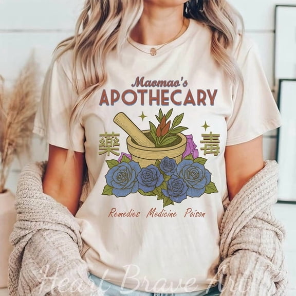 Roots & Herbs Cewneck Sweatshirt, Maomao's Apothecary Hoodie, Remedies Medicine Poison Tee, Witchy Anime TShirt, Japanese Aesthetic Shirt