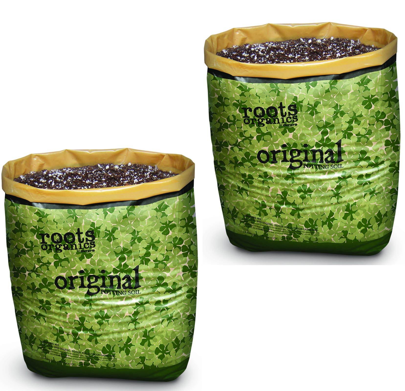 Roots Organics Hydroponic Coco Fiber Potting Soil, 1.5 Cubic Feet (2 Pack)