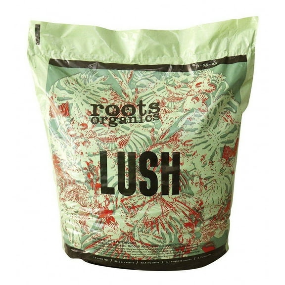 Roots Organics Lush Ready To Use Peat Based Potting Soil Mix, 1.5 CuFt