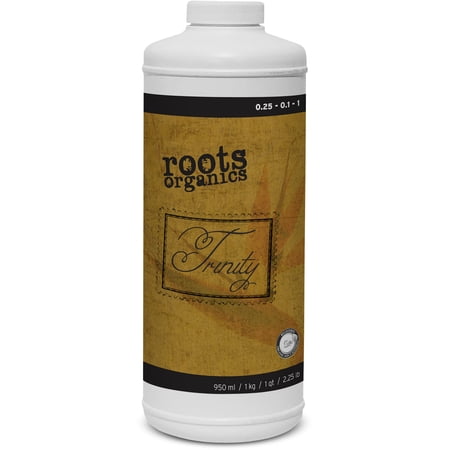 Roots Organics Trinity, Organic Plant & Rhizosphere Growth Enhancer, 25-.1-1 NPK, Quart