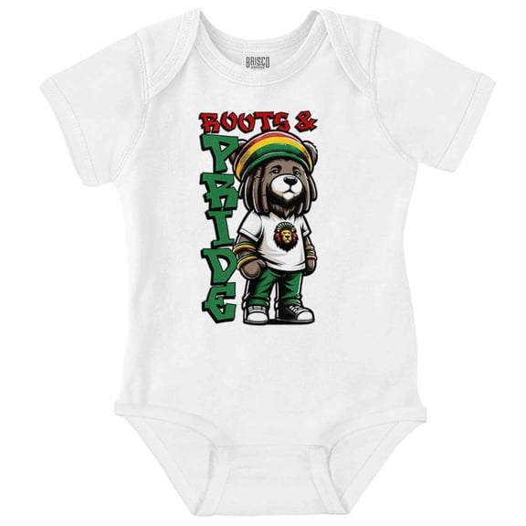 Roots Pride Rastafari Teddy Bear Romper Boys or Girls Infant Baby Brisco Brands 6M