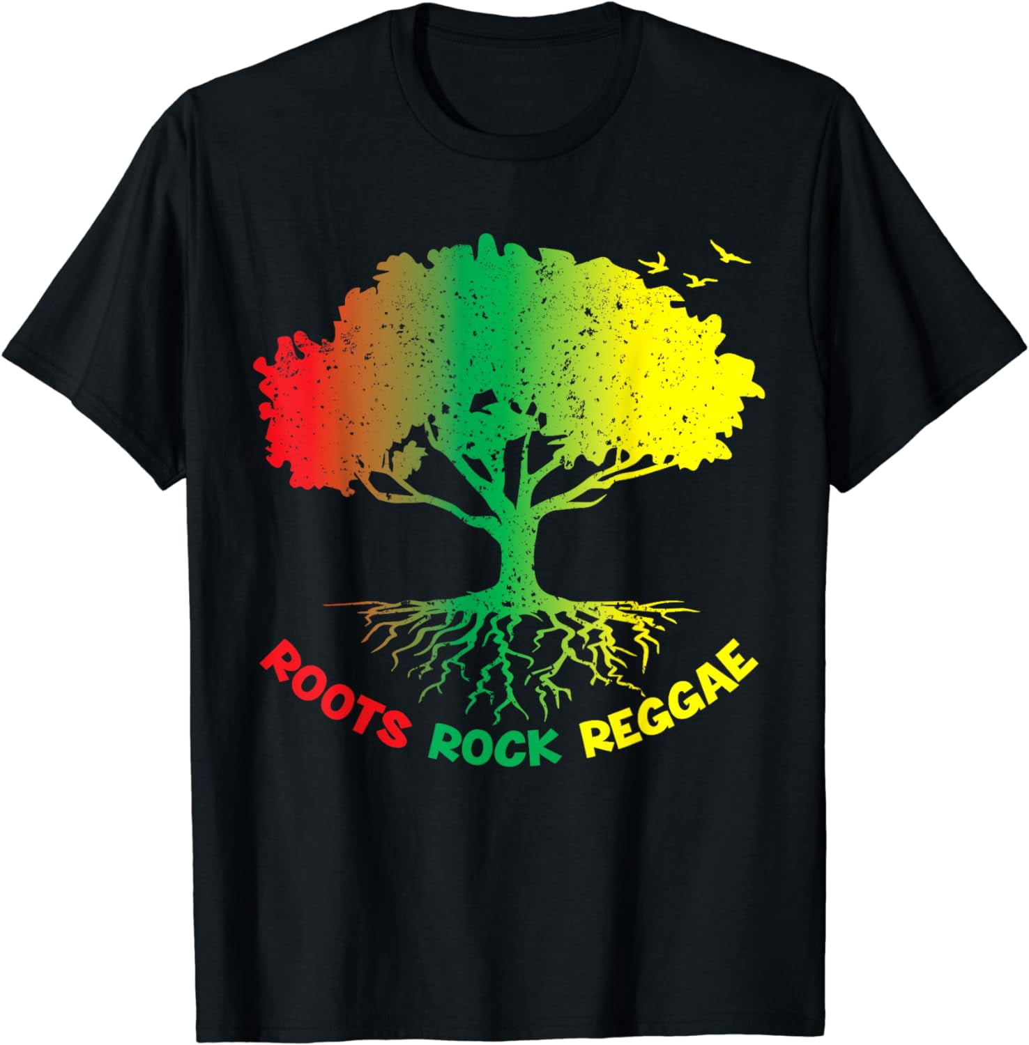 Maglietta Roots Rock Reggae Rasta Bob Marley &ndash; Gialla, Cotone Morbido, Stampa Grafica, Taglie S-XXL