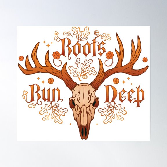 Roots Run Deep Poster Wall Art, Modern Wall Decor For Living Room Bedroom, 12x18 UNFRAMED