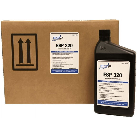 Roots and All Major Brands Blower Oil, ISO 320, Case of 12 QTS (Replacement)