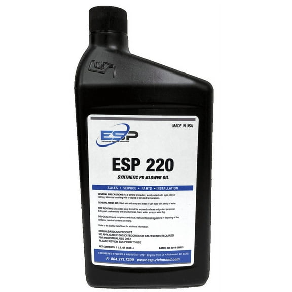 Roots and All Major Brands PD Blower Oil, ISO 220, 1 Quart (Replacement)