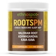 RootsPM Valerian Root & Kava Kava Natural Sleep Aid for Deep Sleep & Stress Relief Ashwagandha