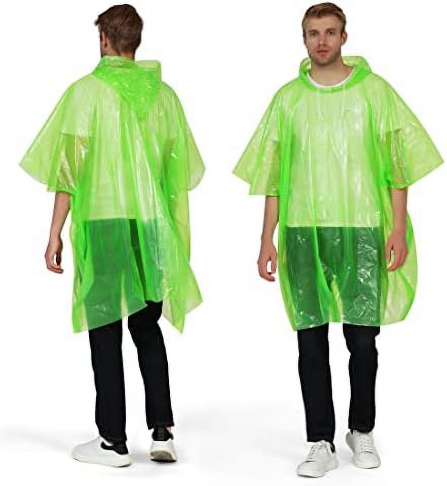 Rop Rain Ponchos for Adults and Kids Emergency Disposable Rain Poncho