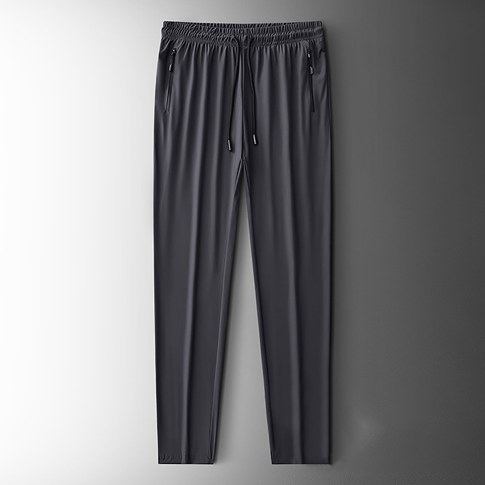 Ropa Deportiva Para Hombre Men Men S Sweat Pants Athletic Jogging Large Size Ice Silk Thin Style Sweatpants For Black Sweatpants