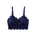 thumbnail image 1 of Ropalia Women Chic Sexy Lace Wire Free Padded Push Up Floral Bra Underwear Intimates, 1 of 1