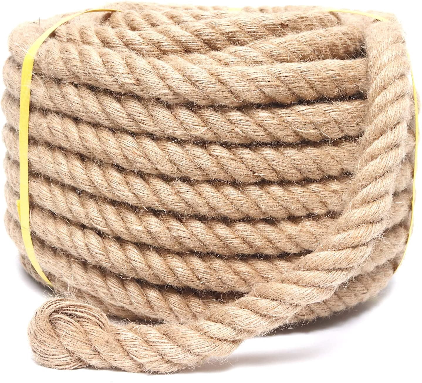 Rope 1 Inch 100 Feet Jute Rope, Heavy Duty Jute Rope,Natural Hemp Rope ...