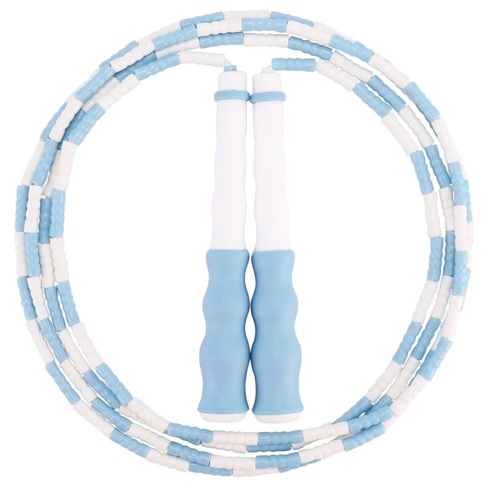 2 Pack Adjustable Jump Ropes - Tangle-Free Beaded Skipping Ropes For Kids, Men, Women Fitness & Weight Loss