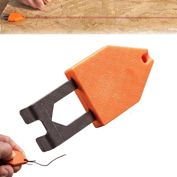 Rope Anchor Hook - Quick Release Utility Hooks, Rope Anchor Hook for Chalk Line, Ne-Handed Fixing Power, Line Instantly, For Carpentry, Drywall, Home Roofing & Building (1Pcs)