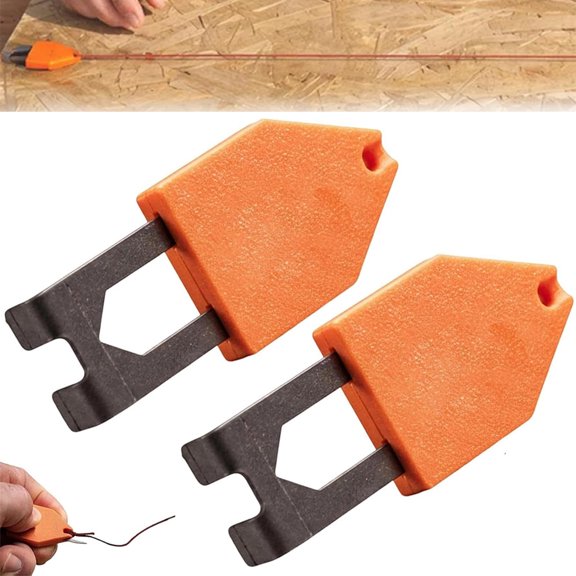 Rope Anchor Hook - Quick Release Utility Hooks, Rope Anchor Hook for Chalk Line, Ne-Handed Fixing Power, Line Instantly, For Carpentry, Drywall, Home Roofing & Building (2Pcs)