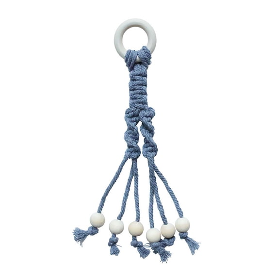 Rope Banana Lanyard Fruit Hanger Wall Hook Vegetable Storage Organizer Wooden Hanging Holder for Kitchen Pantry