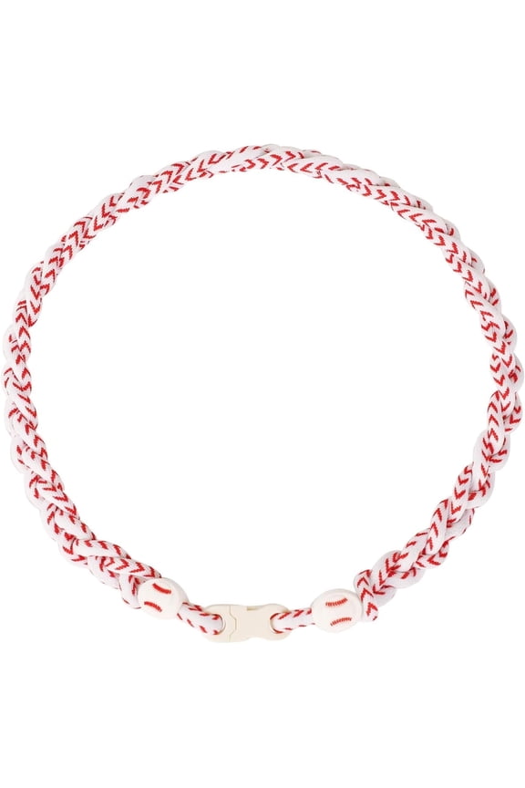 Rope Baseball Necklace - 18 Inches Baseball Tornado Necklace for American Men Women Softball Necklace