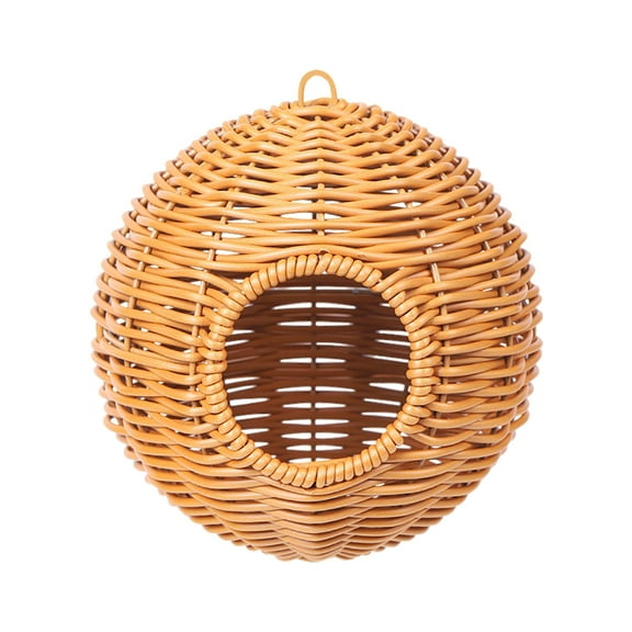 Rope Bird Rattan Realistic Imitation Rattan Bird For Garden Terrace For Gardening Squirrel for outside Winter Big on Pole Build A Hole 1 1/2 Painted Birdhouses Kits for Adults to Container for Water