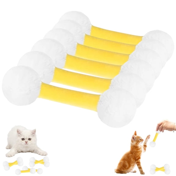 Rope Cat Toy Chew Teething Stick Interactive Tug Toy Durable Cotton Rope Pet Teaser Toy For Cats And Small Pets Dental Cleaning Stress Relief Training Exercise Indoor Play