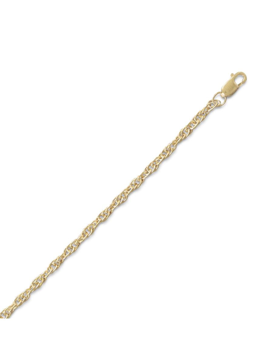 Rope Chain Necklace 2.5mm Wide 14k Yellow Gold-filled - Made in the USA ...