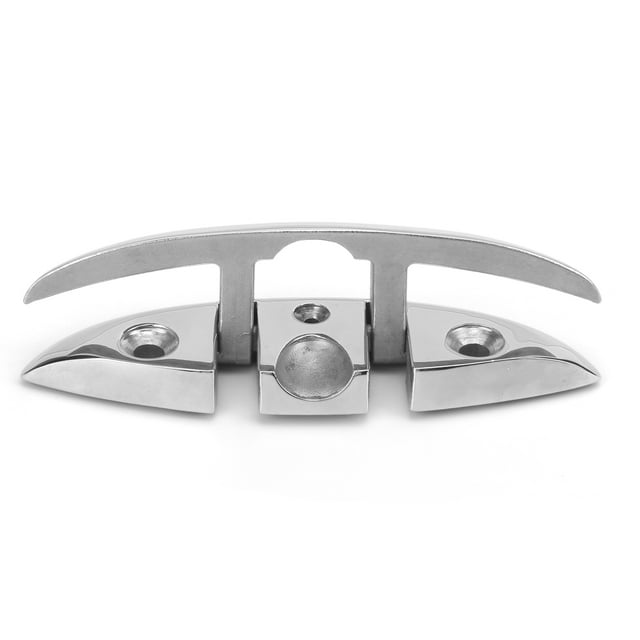 Sailboat Cam Cleat Rope Clamp With Leading Ring For 3-15mm Rope 316 Stainless Steel For Marine Kayak Canoe