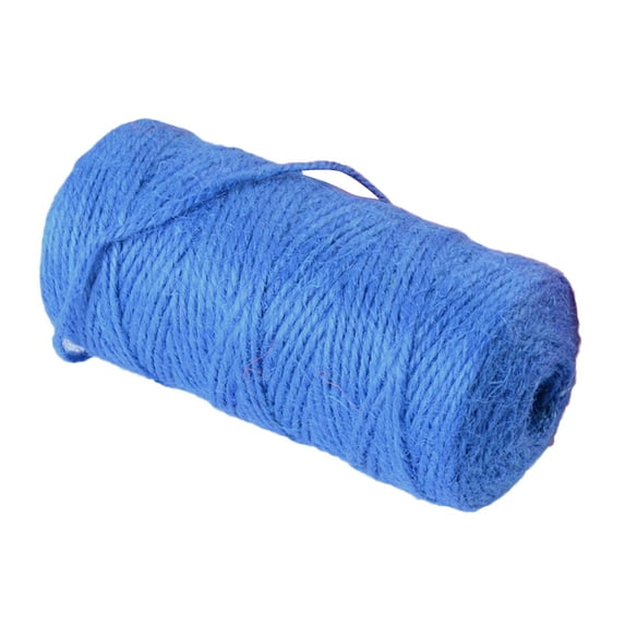 Rope Colorful Natural Jute Twine String Roll Cord for DIY Art Crafts and Wrapping Dark blue