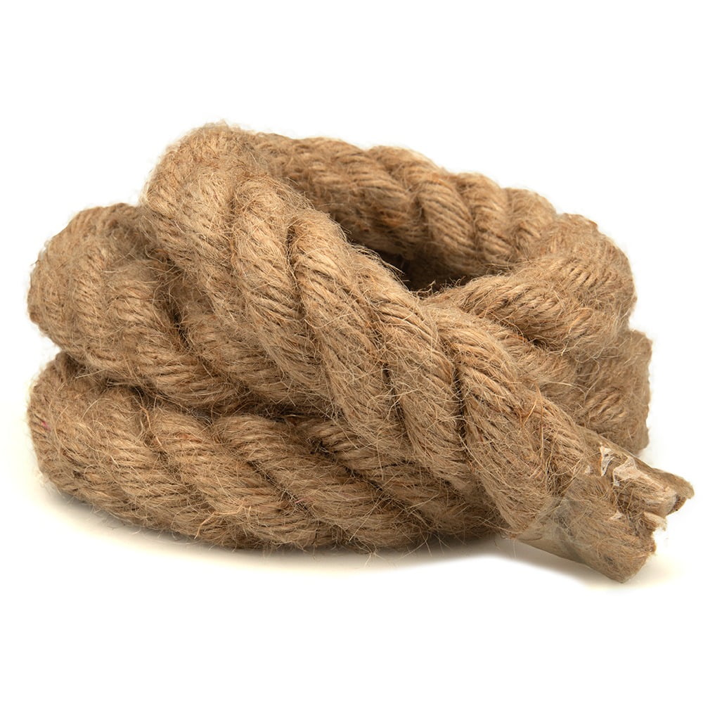 Rope & Cord Corde De Jute 100 % Chanvre Naturel - Respectueux De L' Environnement - Pour Loisirs Créatifs - 5/8" (15 Mètres