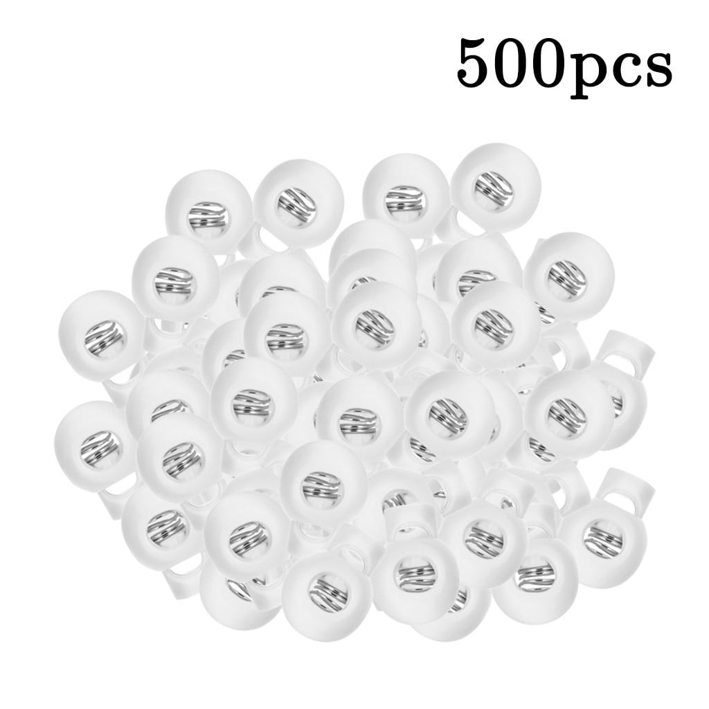 Rope Cord Locks Clip Ends Round Ball Shape Luggage Lanyard Stopper